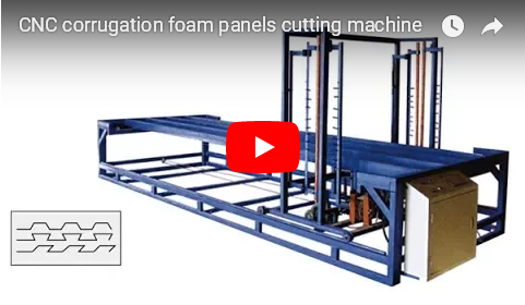 youtube video of CNC corrugation cutting machine