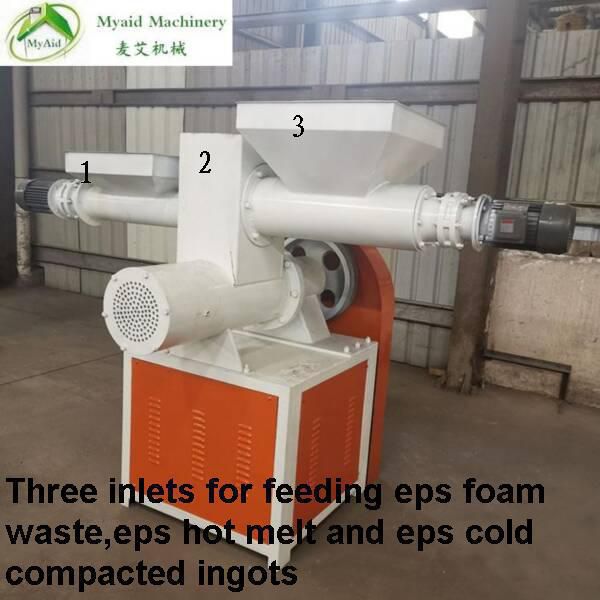 eps pellet machine for recycling all eps waste